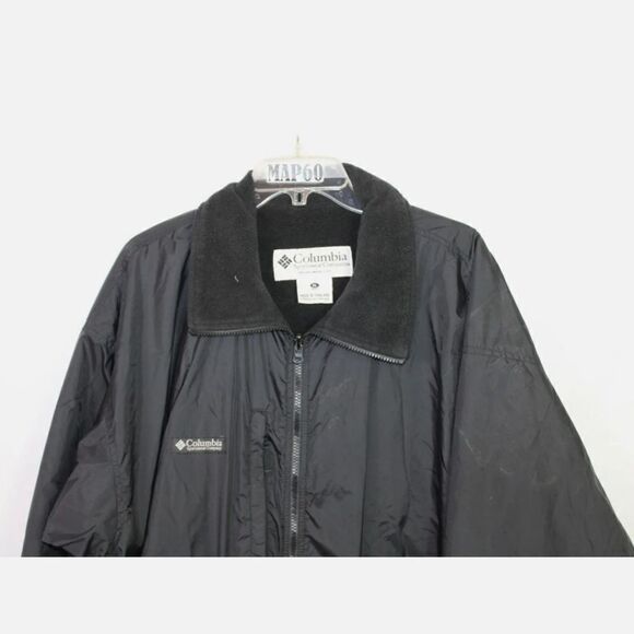 Columbia Black Mens XL Fleece Lined Coat. - Picture 3 of 7